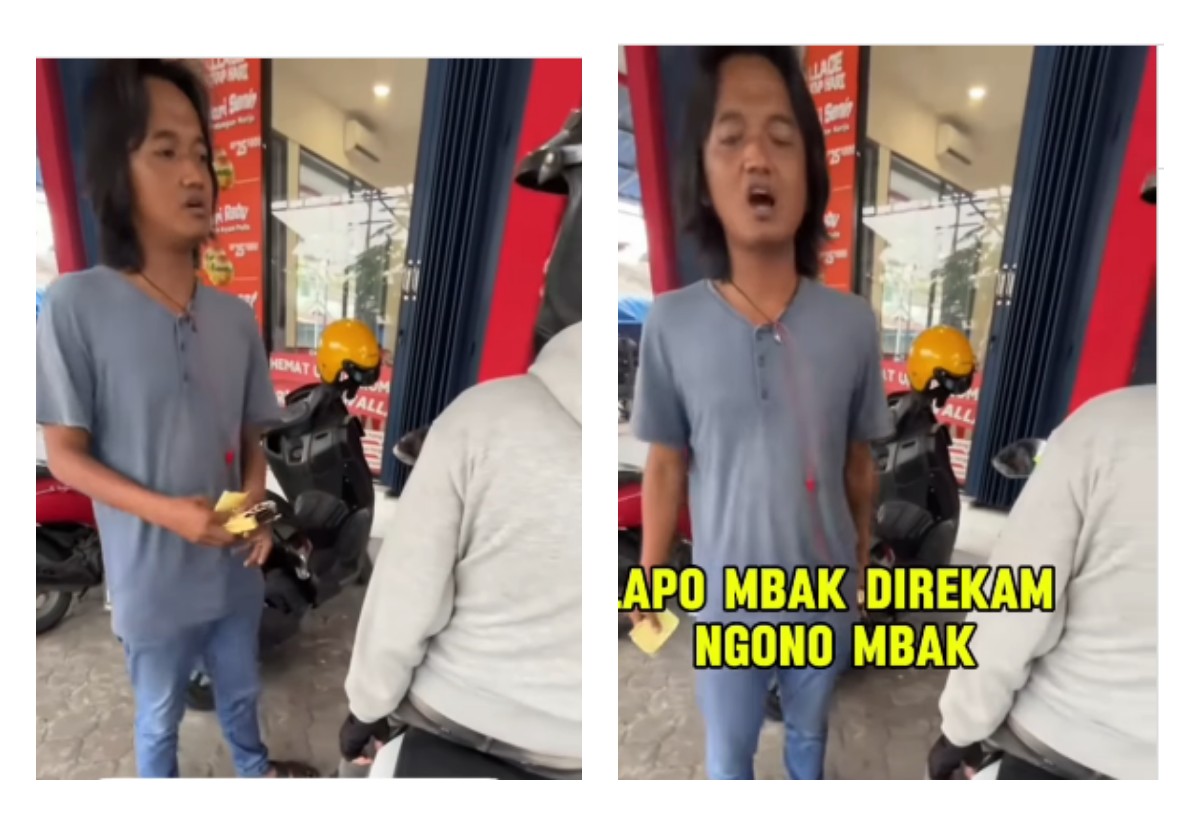Jukir liar mengejek pengunjung di Manukan Surabaya. (IST)