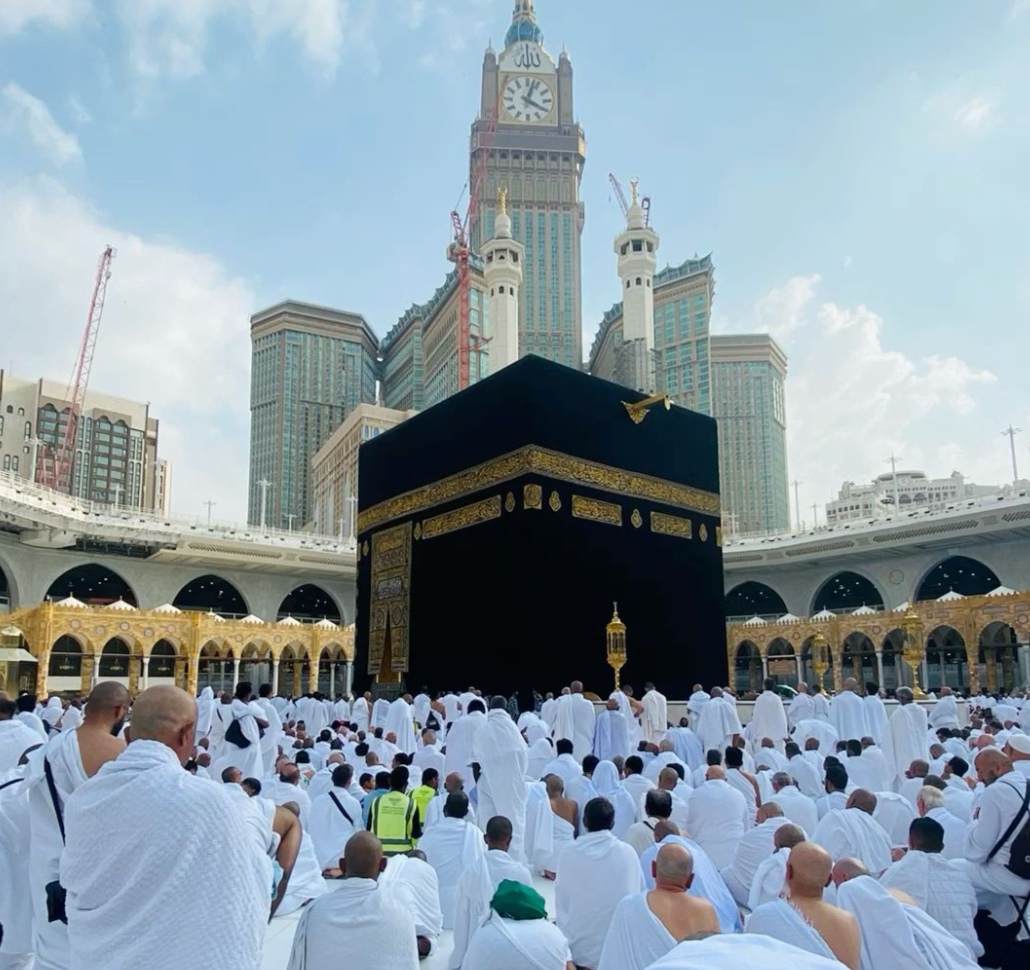 Ilustrasi jemaah haji di Makkah.