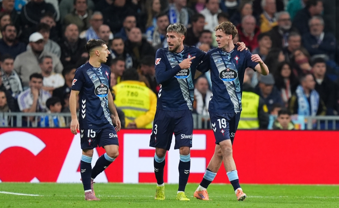 Williot Swedberg mengejutkan Real Madrid saat Celta Vigo mengamankan kemenangan di Bernabeu.