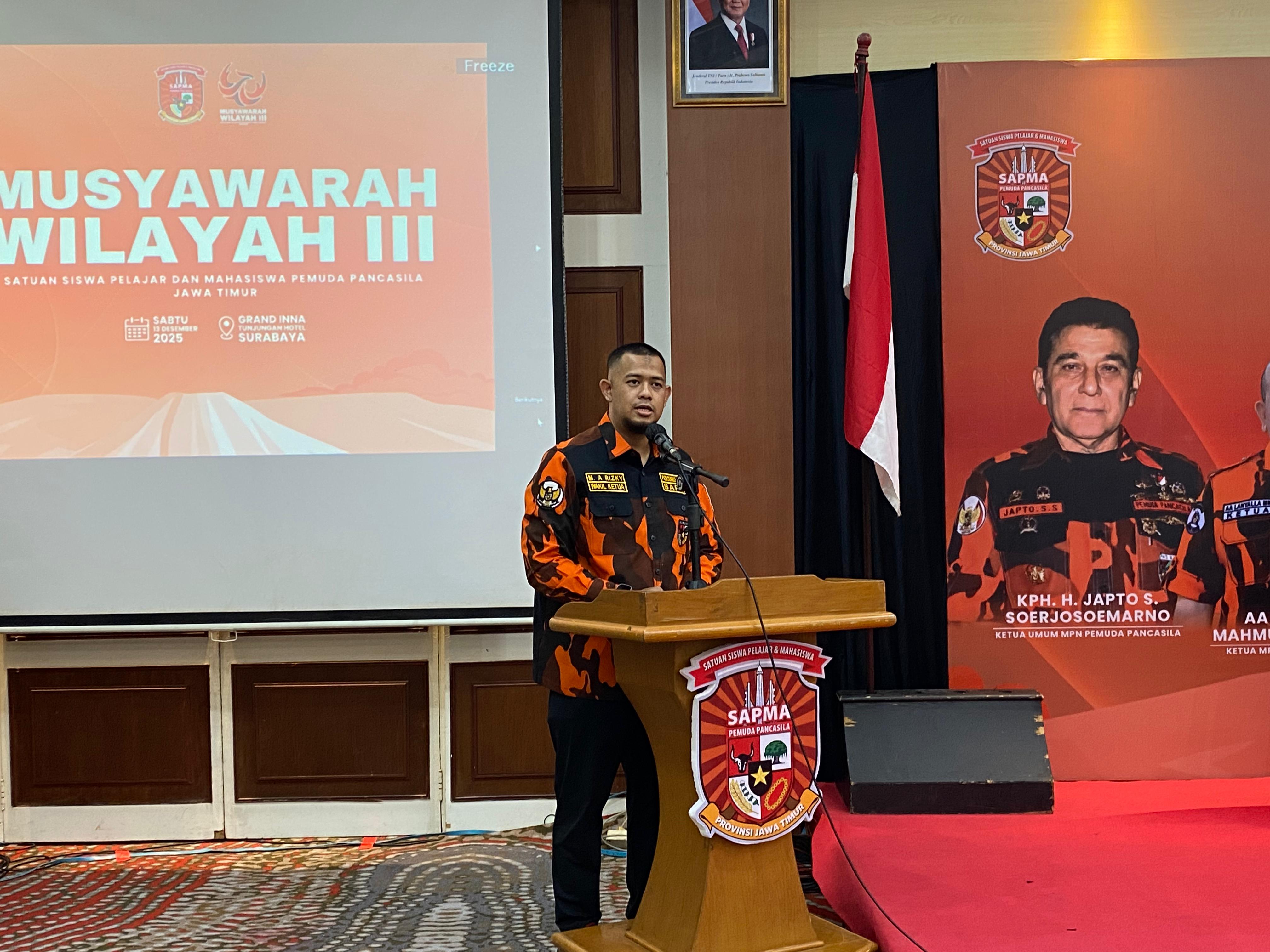 Ketua Sapma PP Jatim terpilih, Muhammad Agung Rizky