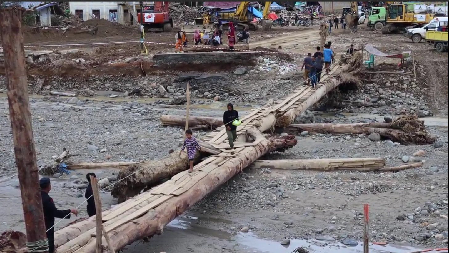 Kawasan terdampak bencana banjir bandang di Aceh. (BNPB)