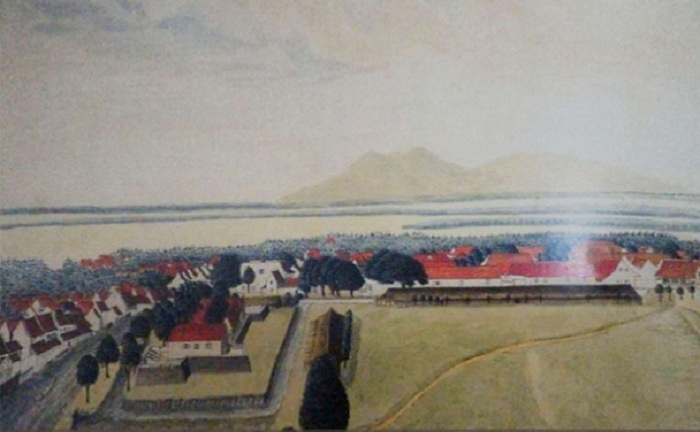 ILUSTRASI: Sketsa benteng di dalam tembak Kota Surabaya di era Gubernur Jenderal Cornelis Speelman.