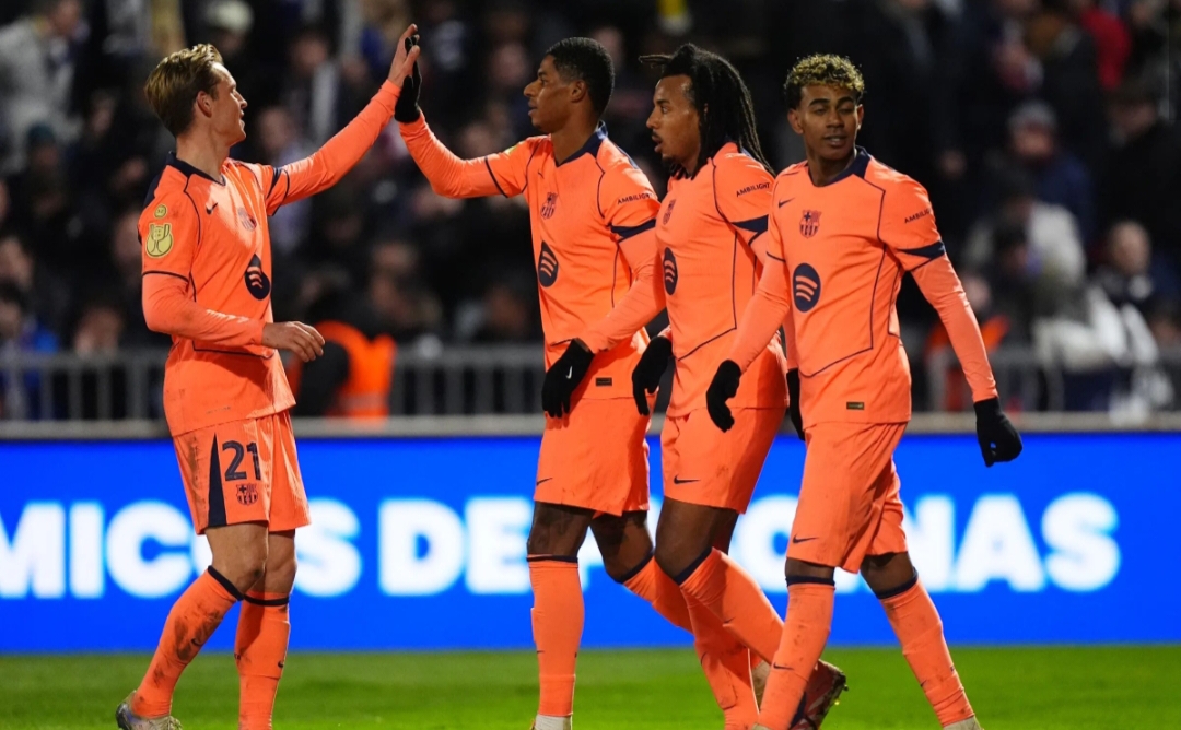 Barcelona memastikan kemenangan atas Guadalajara.
