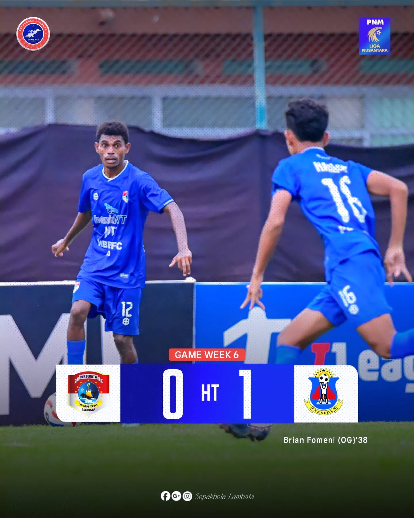 Pemain Persebata Lembata kalah lagi dari Perseden Denpasar dalam pertandingan grup D Liga Nusantara. (IST)