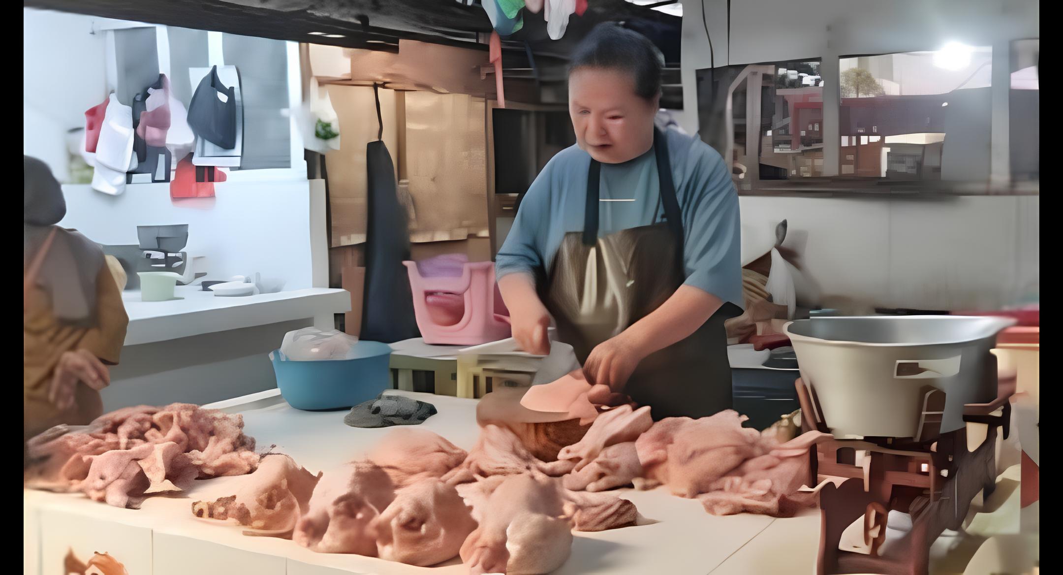 Pedagang ayam di pasar Dukuh Kupang Surabaya mengeluh akibat naiknya harga daging ayam jelang Nataru.