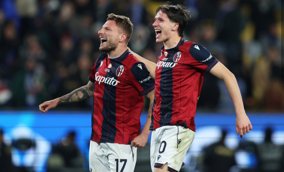 Ciro Immobile and Federico Ravaglia