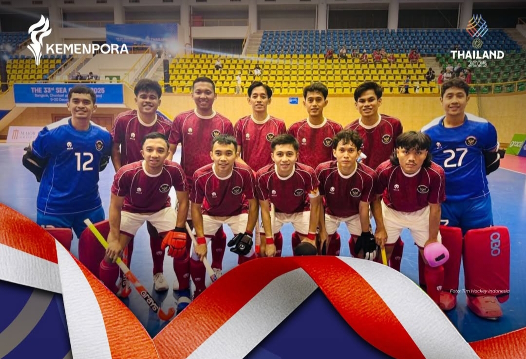 Tim  Hockey Indoor putra raih medali emas.