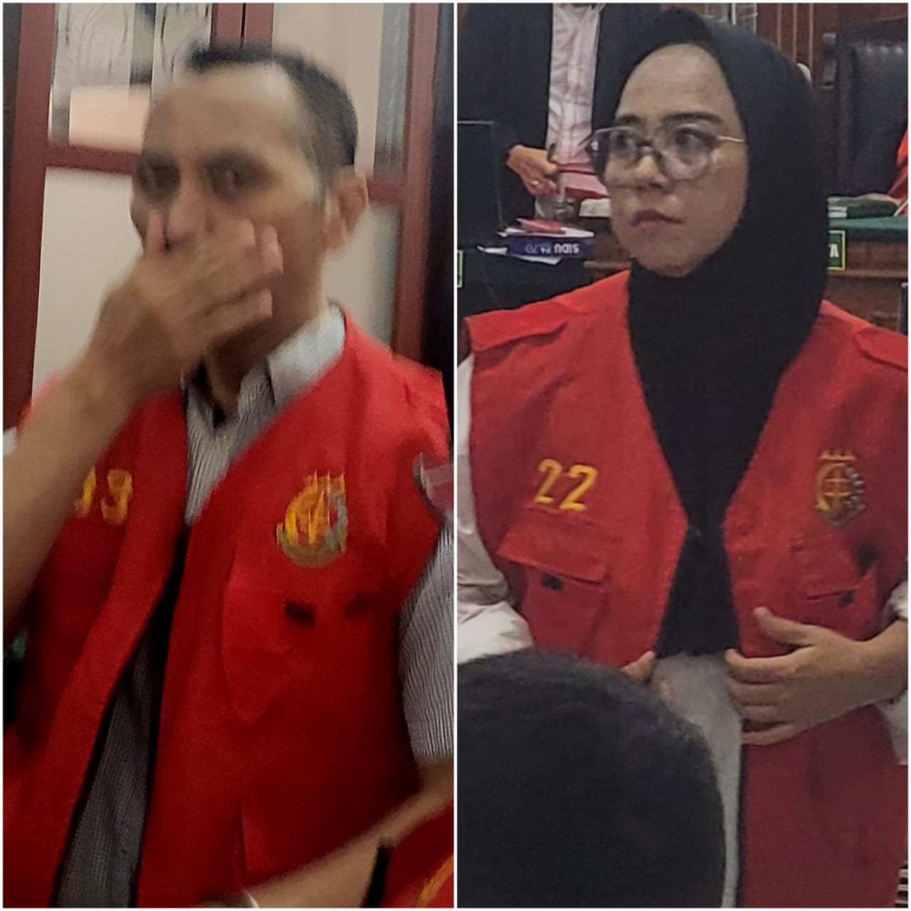 DISIDANG: Dua mantan pegawai bank BUMN tipu korban Rp 1,4 Miliar dengan program fiktif. (IST/RADAR SURABAYA)