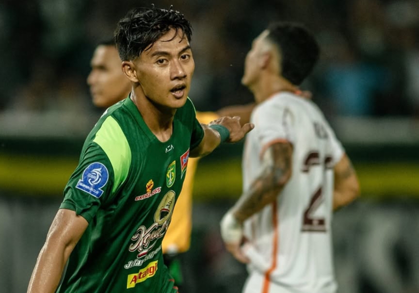 Malik Risaldii selamatkan Persebaya dari kekalahan.