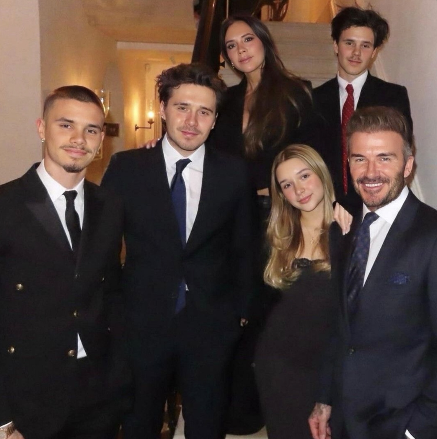 David Beckham dan keluarganya.