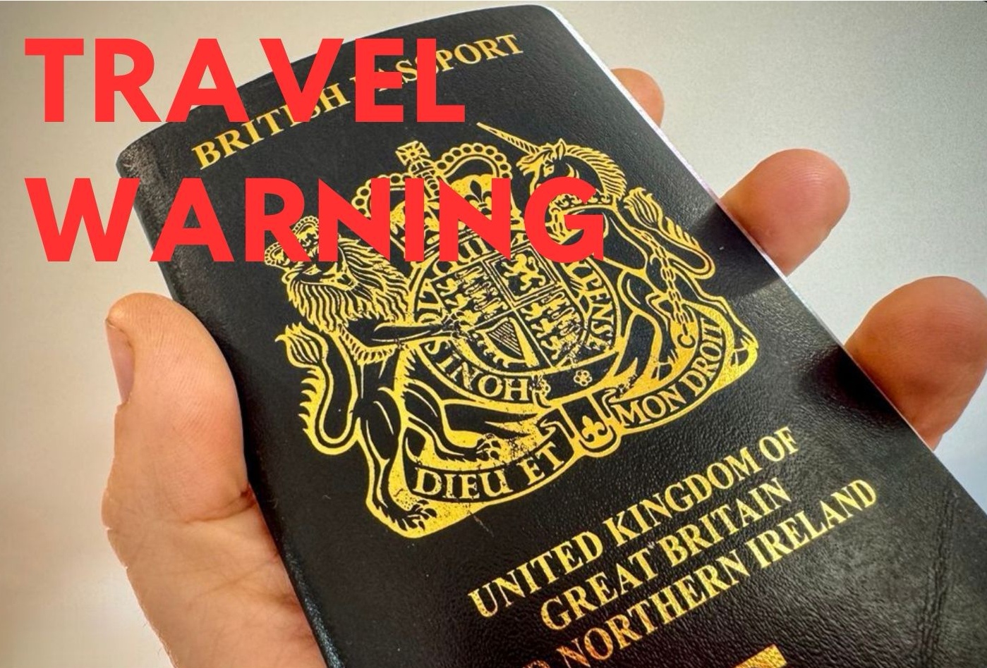 Ilustrasi travel warning.
