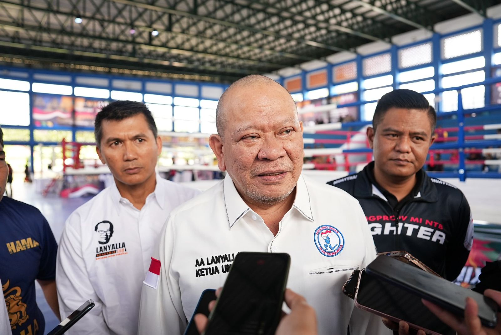 Senator asal Jawa Timur AA LaNyalla Mahmud Mattalitti yang juga Ketua PB Muaythai Indonesia.
