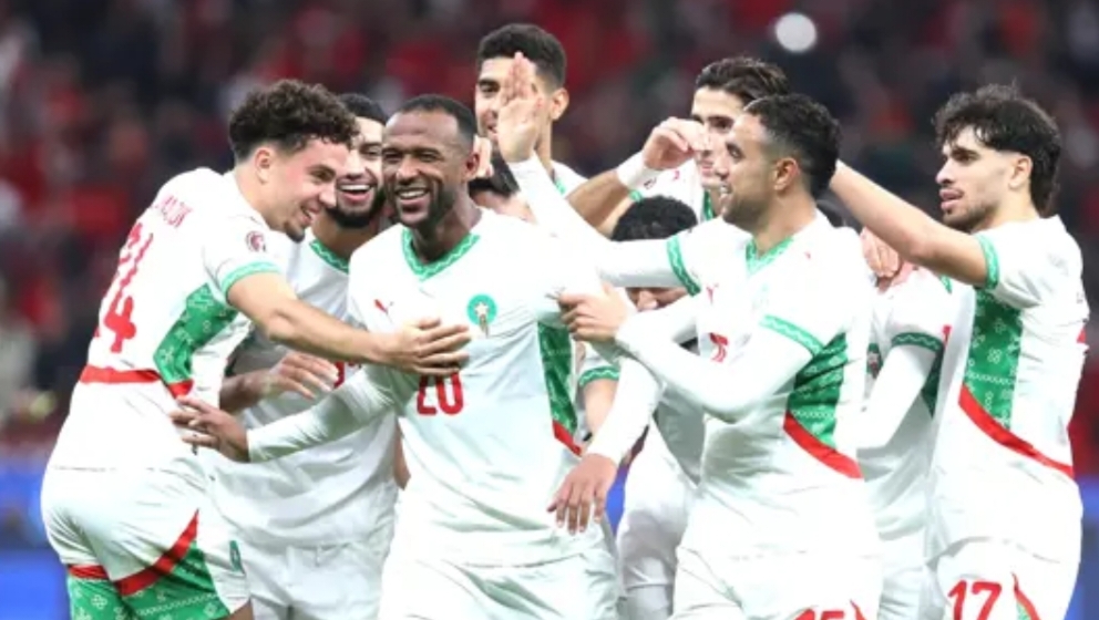 Penyerang andalan Maroko, Ayoub El Kaabi (20) menjadi bintang dengan mencetak dua gol,
