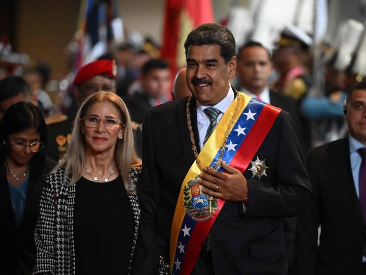 Presiden Venezuela Nicolas Maduro dan istrinya. (IST)