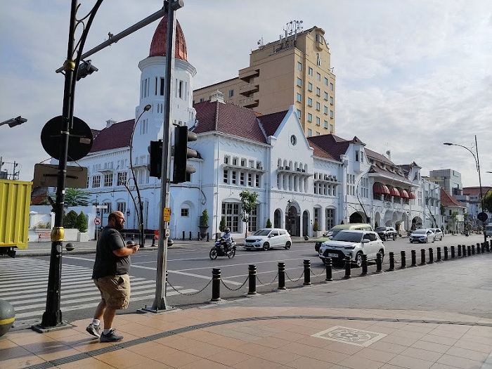 MEGAH: Salah satu bangunan di kawasan Kota Lama Surabaya.