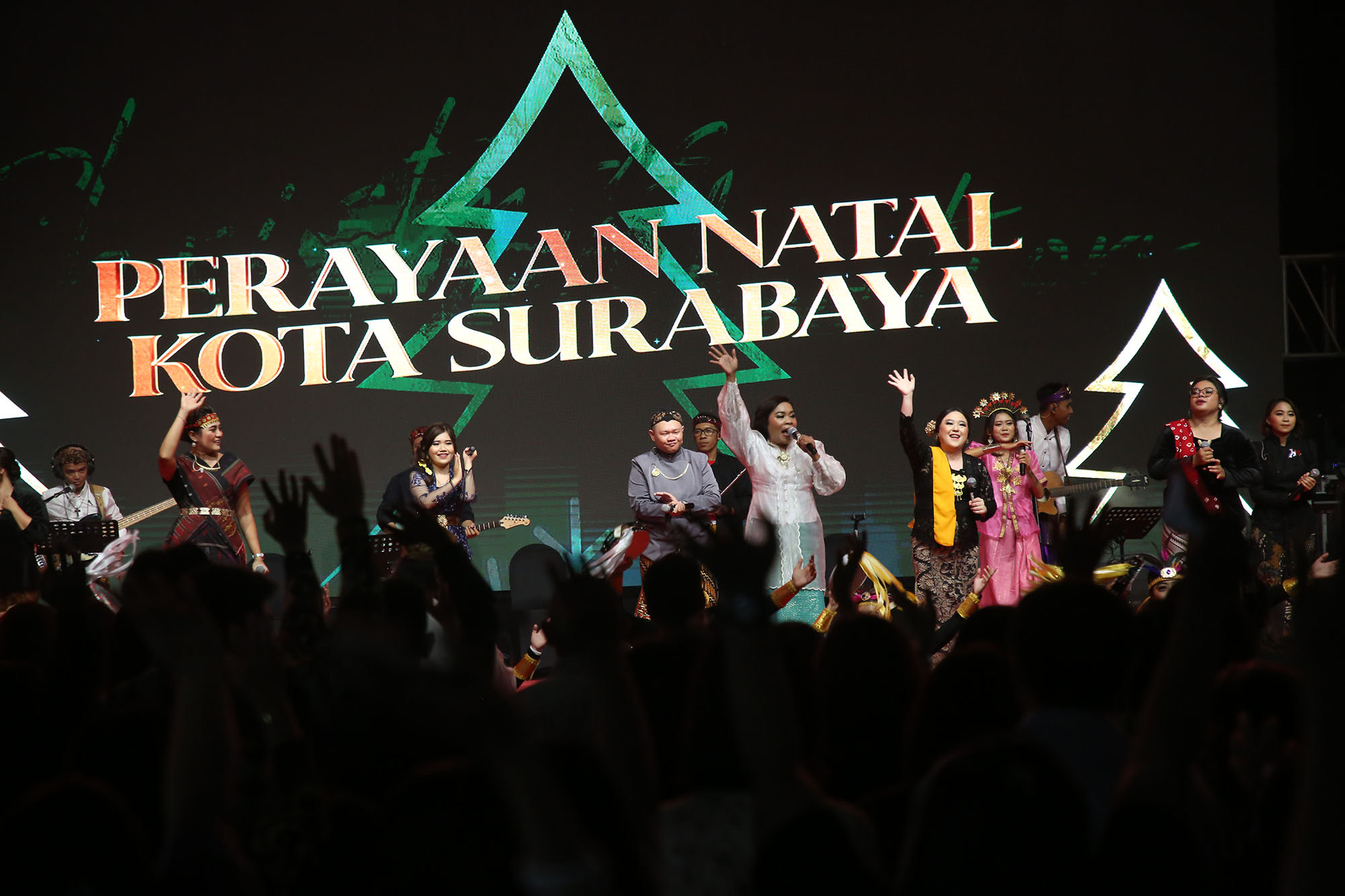 Perayaan Natal yang digelar Pemkot Surabaya tahun lalu.