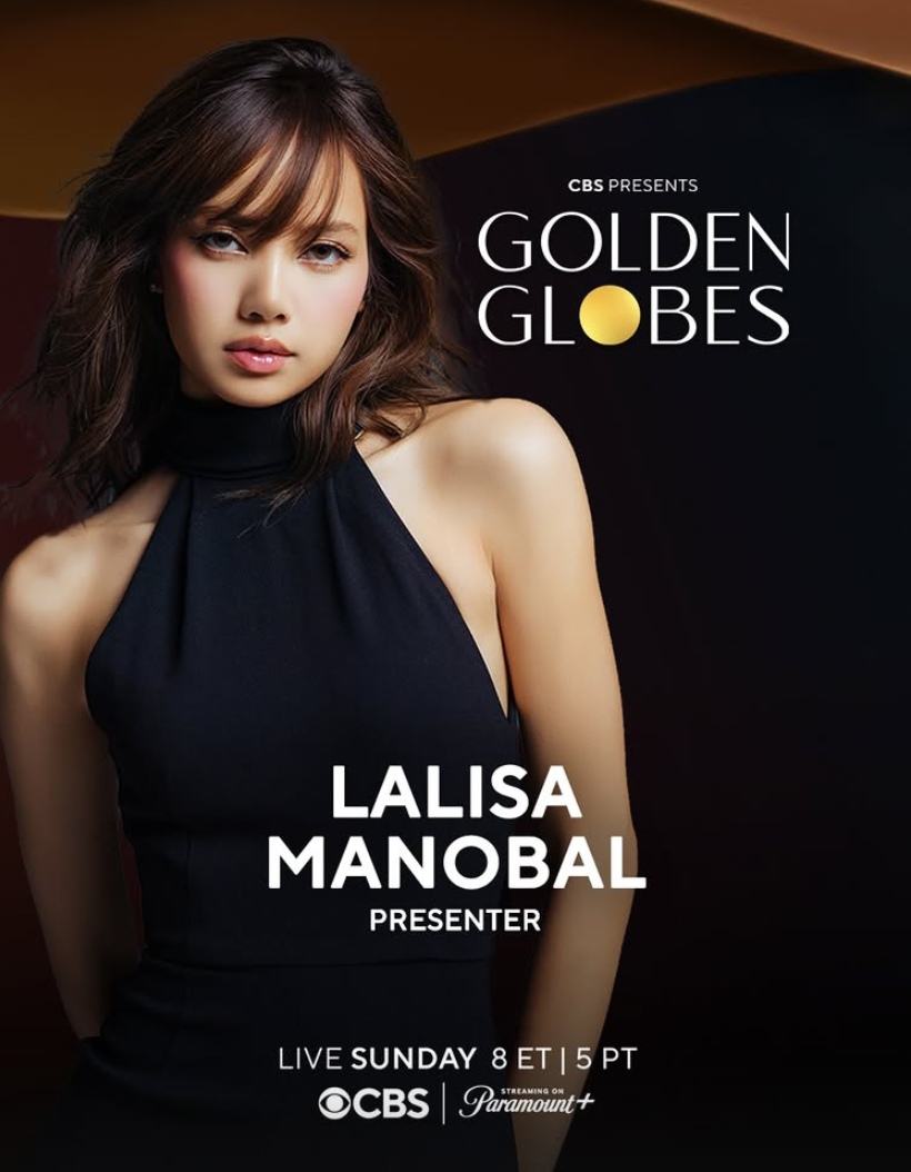Pengumuman resmi dari Golden Globe bahwa Lisa BLACKPINK menjadi salah satu presenter.