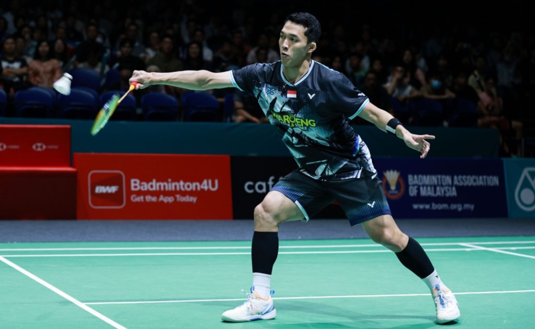 Jonatan Christie melaju ke babak semifinal.