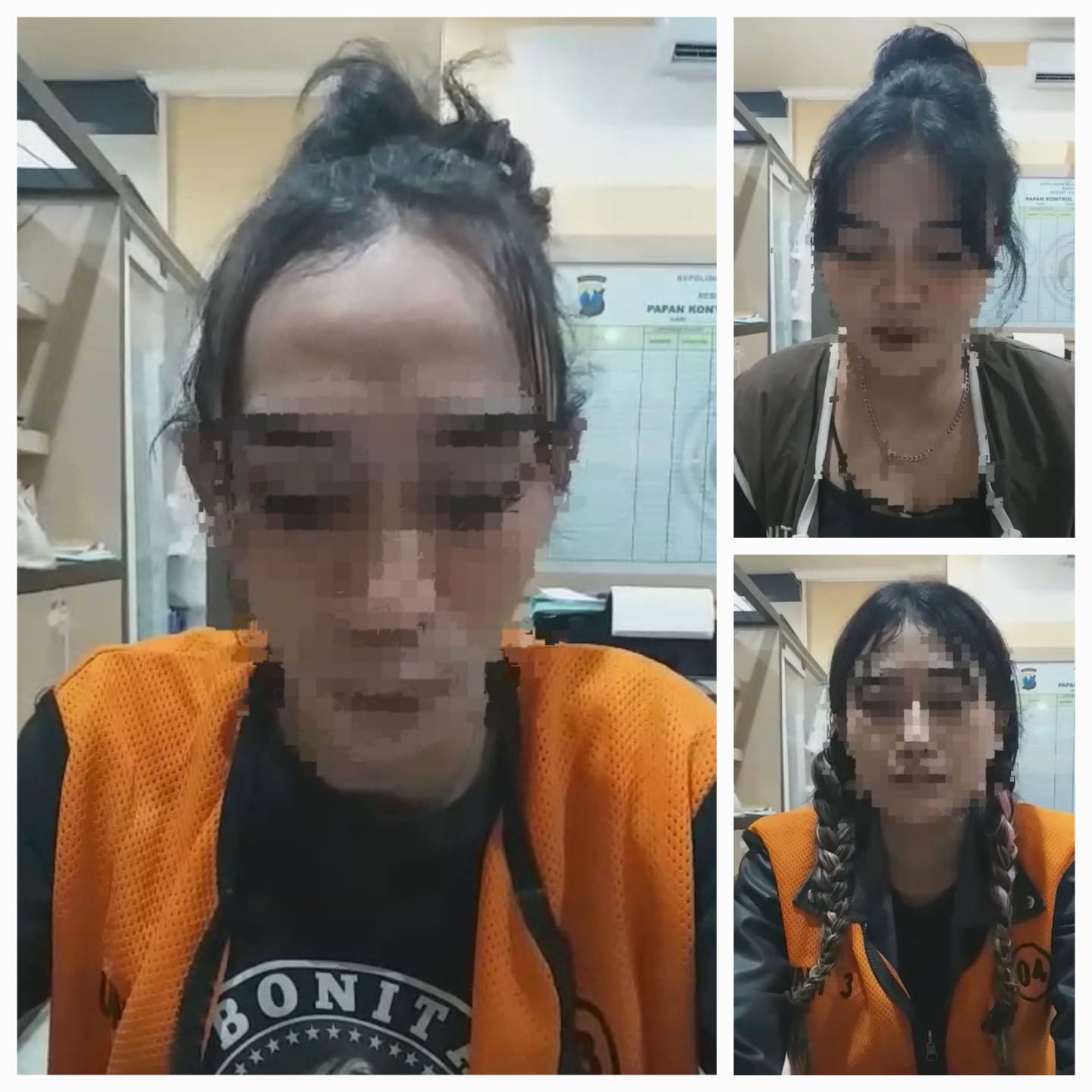 DITANGKAP: Tiga Tersangka yang salah satunya DJ ditangkap Satresnarkoba Polrestabes Surabaya usai kedapatan menyimpan sabu di kos. (IST/RADAR SURABAYA)