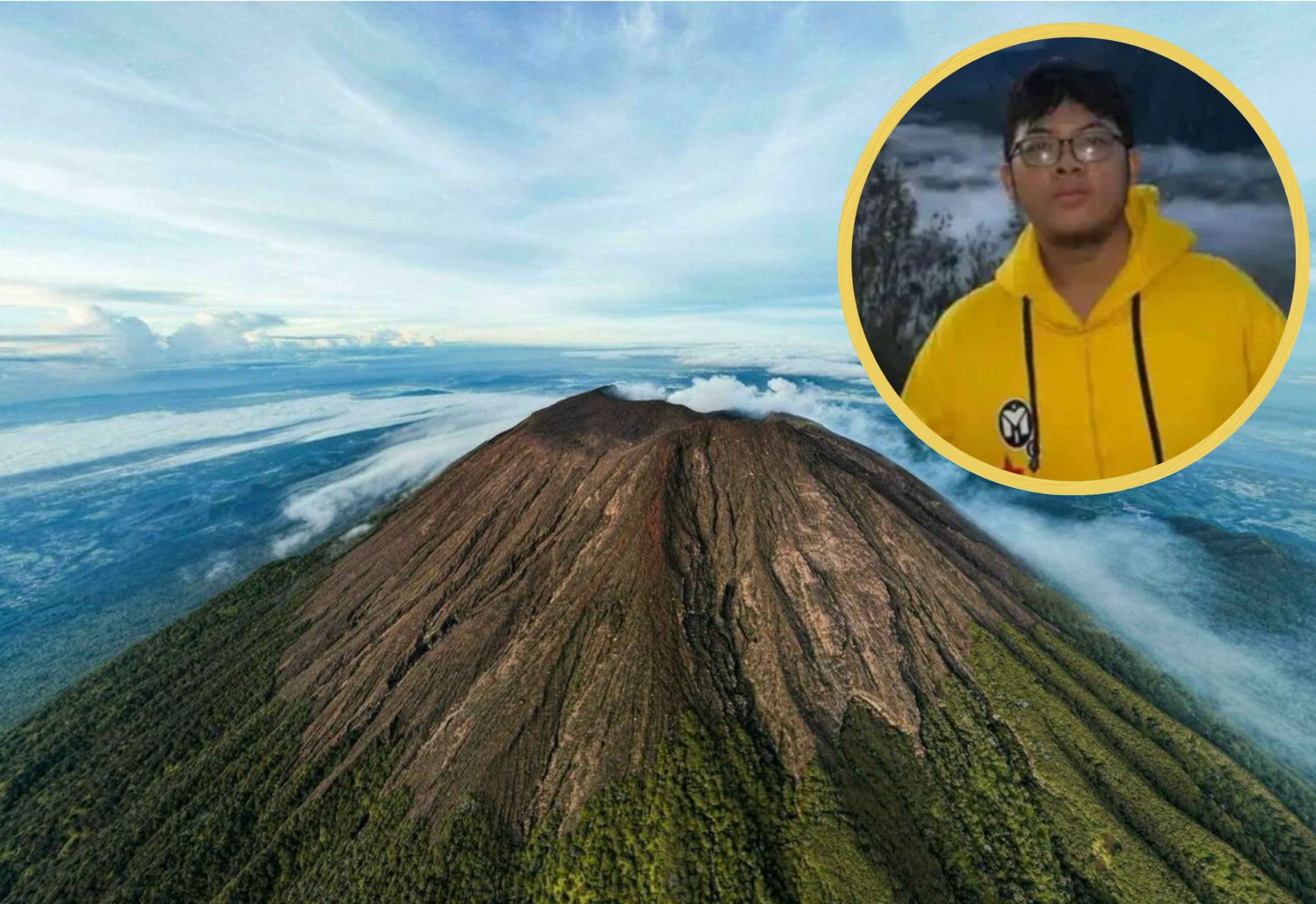 Syafiq Ridhan Ali Razan, Pendaki yang hilang selama 16 hari di Gunung Slamet akhirnya ditemukan.