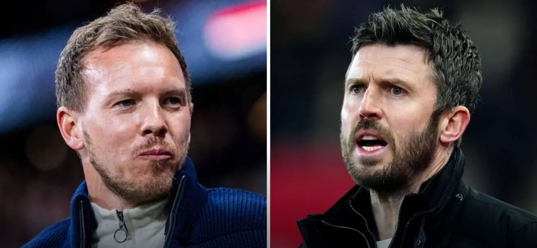 Julian Nagelsmann (kiri)  dan Michael Carrick.