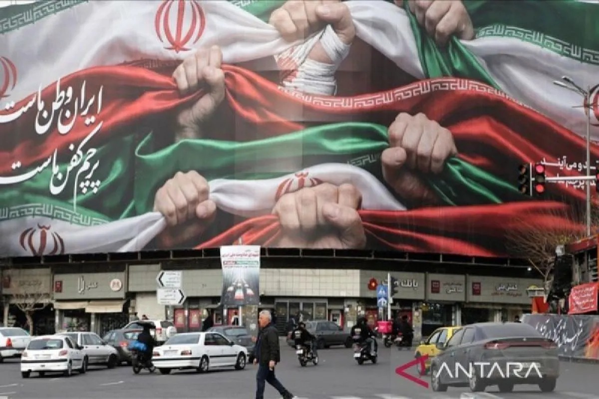 Suasana di Teheran selepas aksi injuk rasa pekan lalu. (ANTARA)