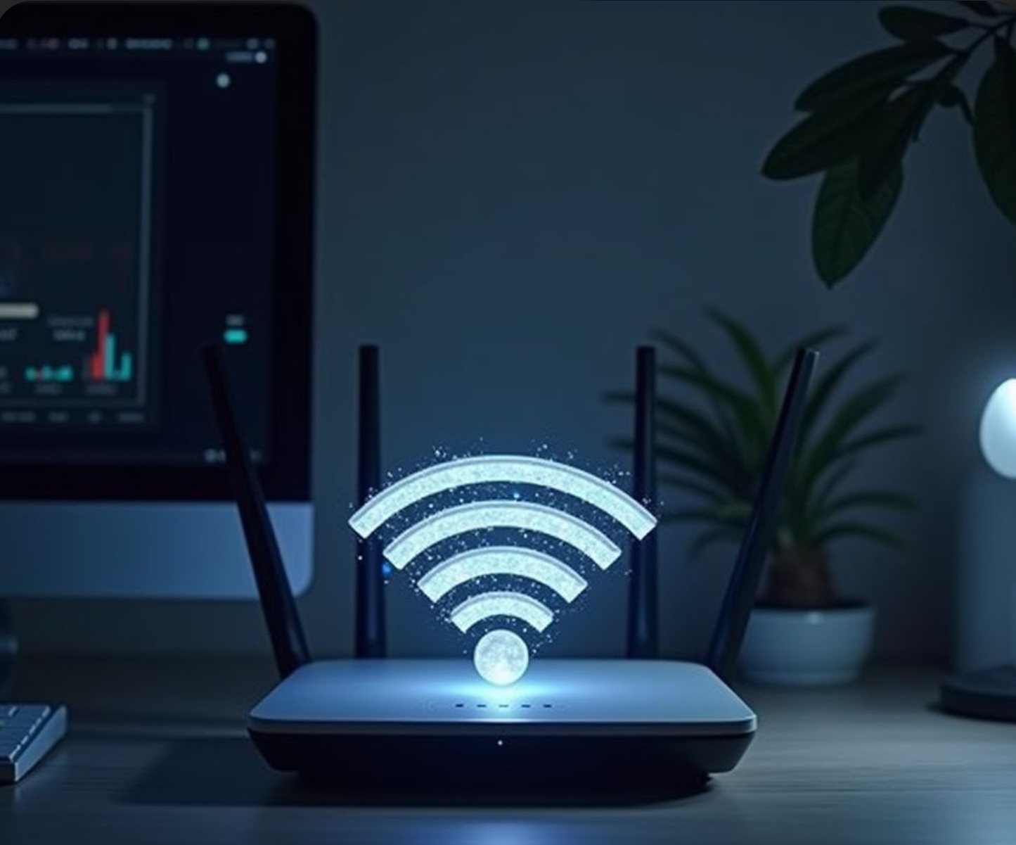 Ilustrasi jaringan wifi.