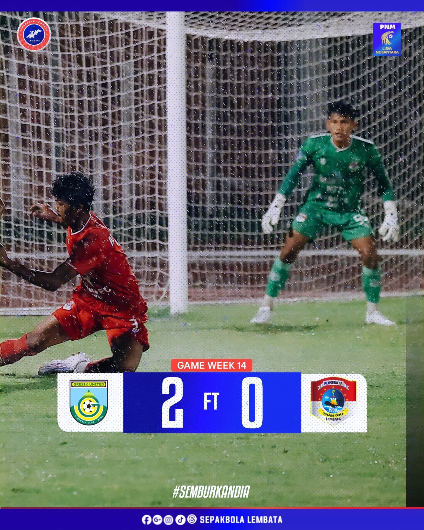 Persebata Lembata dan Gresik United sama-sama kehilangan peluang lolos 8 besar Liga Nusantara. (IST)