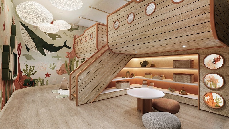 GEMAS: Wajah baru area kids room Family Suite yang dirancang khusus untuk keluarga dengan tema nautical atmosphere.