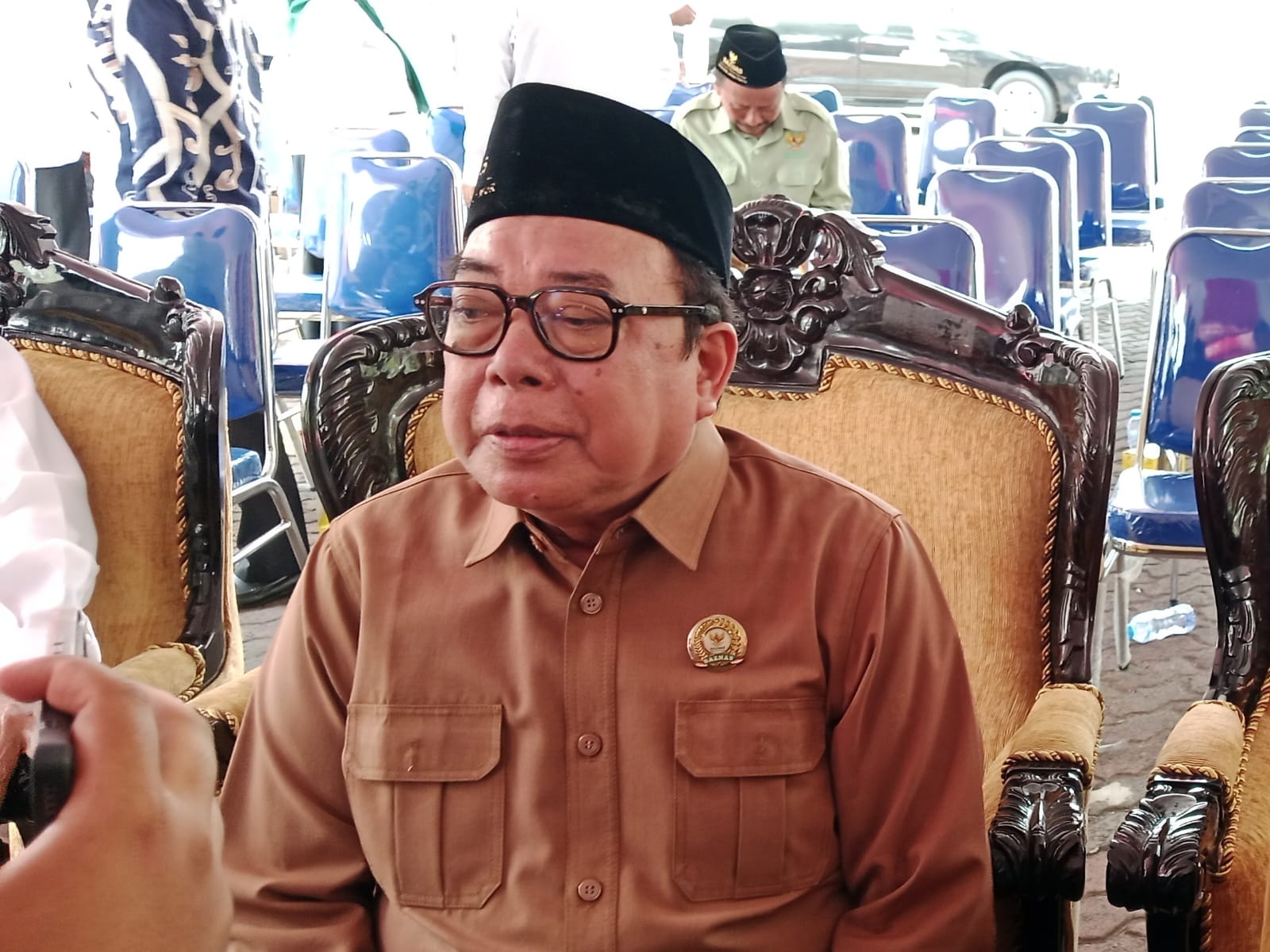 BERHASIL: Ketua Baznas Jatim KH Ali Maschan Moesa mengungkapkan penerimaan zakat di Jatim pada 2025 Rp 47 Miliar.(IST/RADAR SURABAYA)