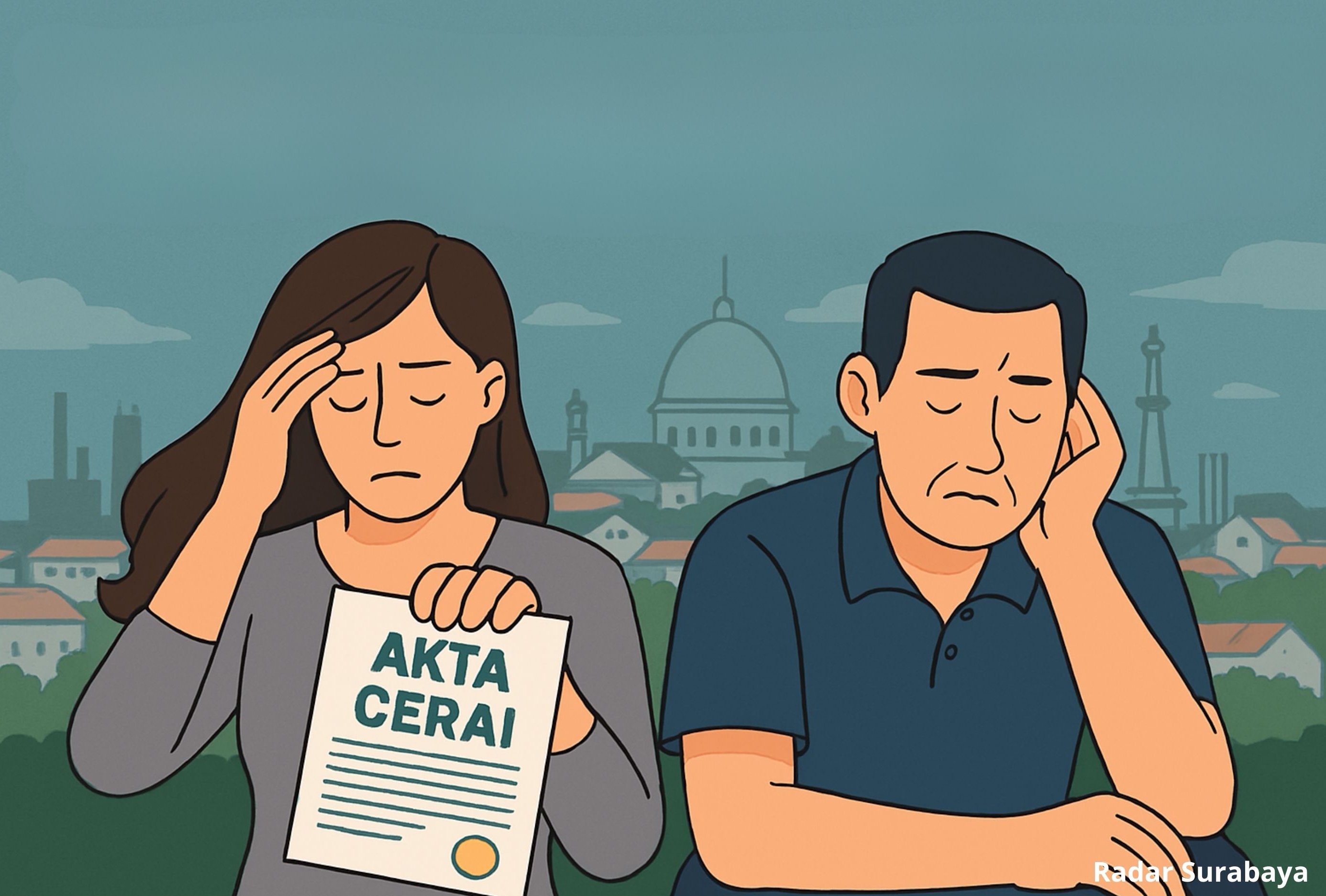 Ilustrasi perceraian.