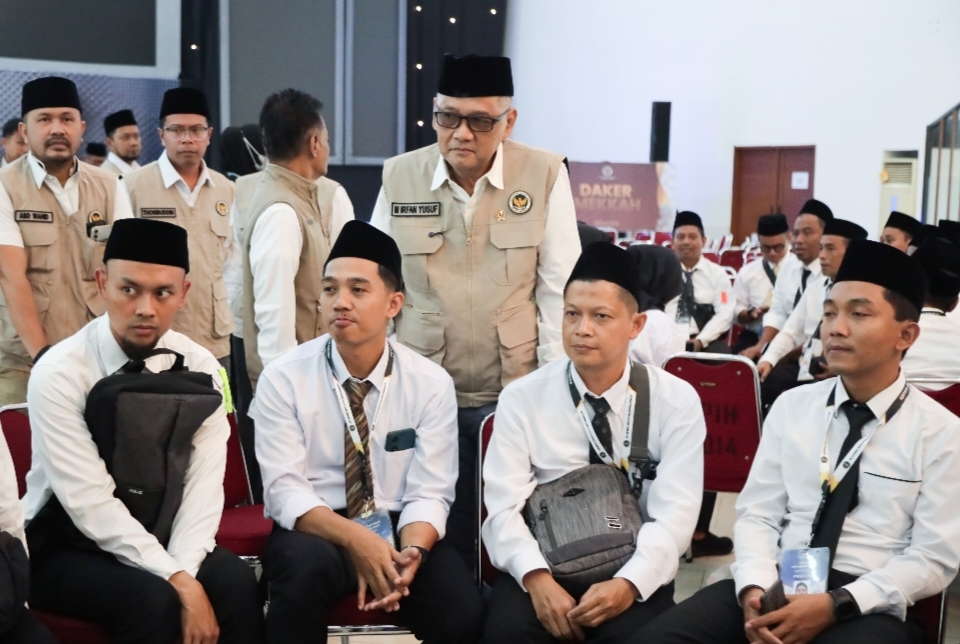 Menhaj Gus Irfan saat meninjau pelaksanaan Diklat PPIH.