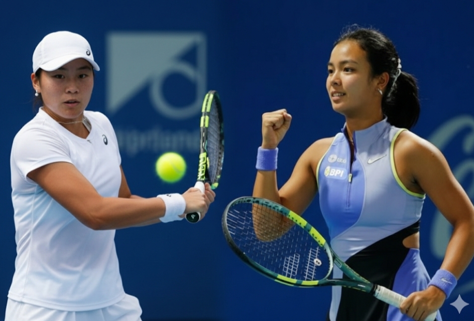 Janice Tjen berduet dengan Alex Eala di turnamen Abu Dhabi 2026.