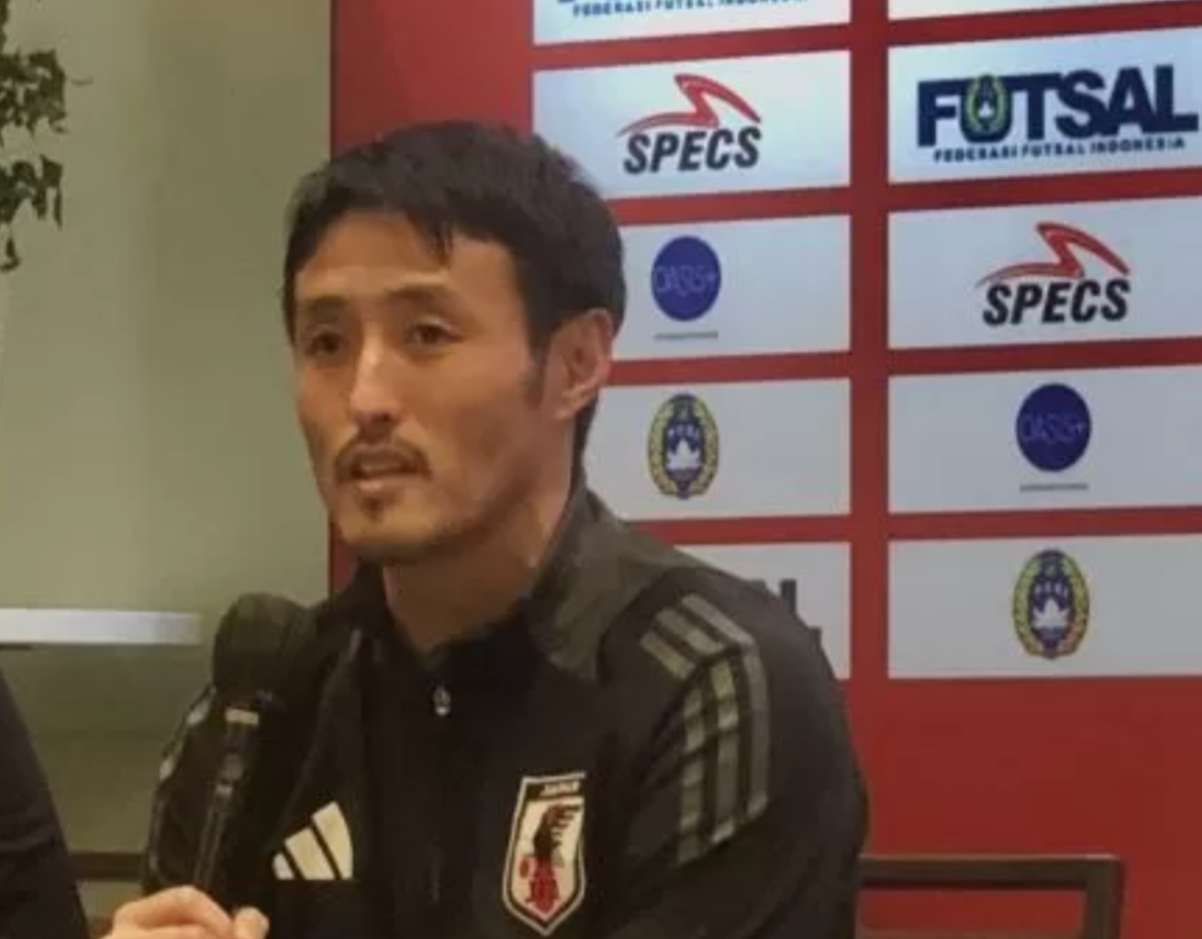 Pelatih timnas Futsal Jepang Kensuke Takahashi.