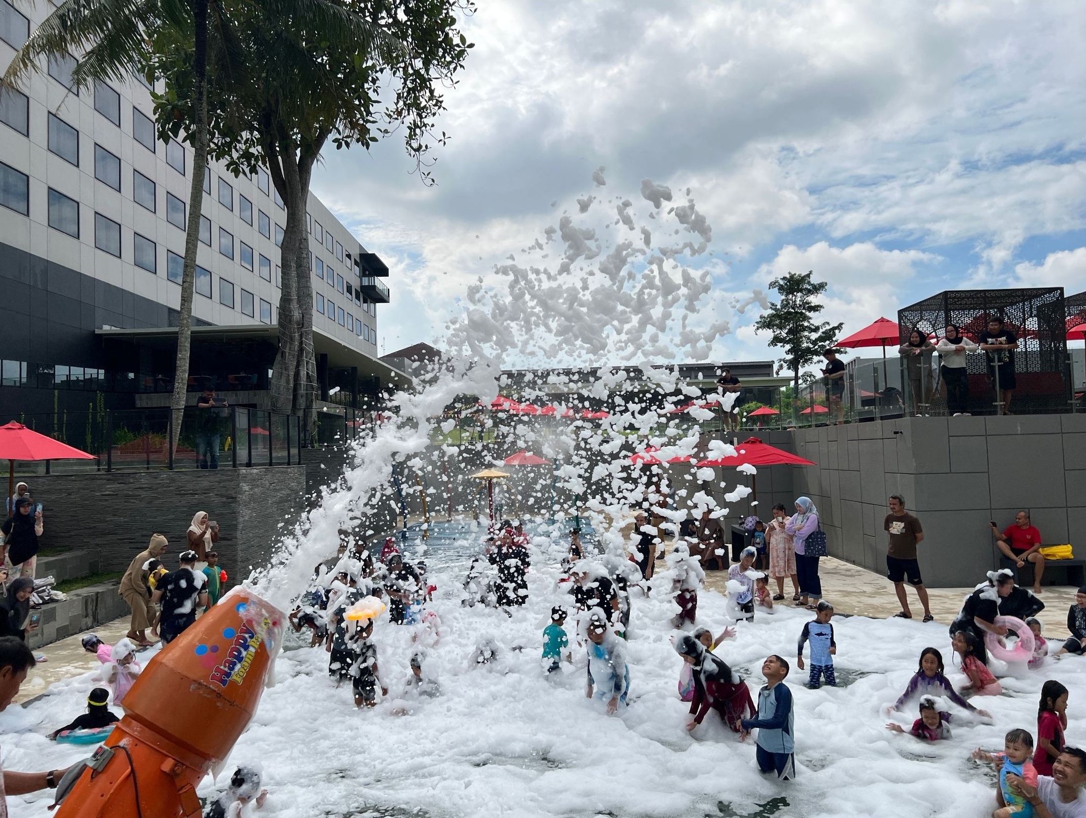 Foam Party at Aston Serang Hotel and Convention Center.