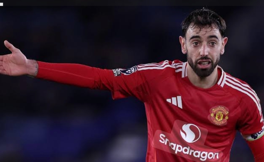 Kapten Manchester United Bruno Fernandes.