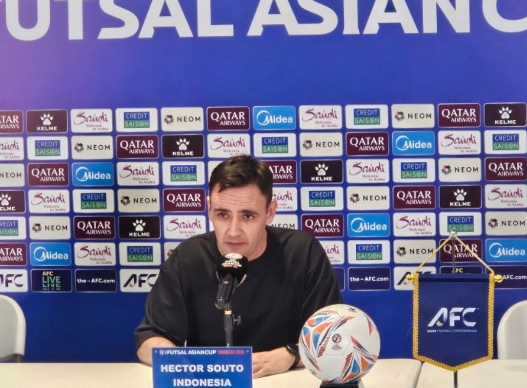Pelatih timnas Futsal Indonesia Hector Souto.