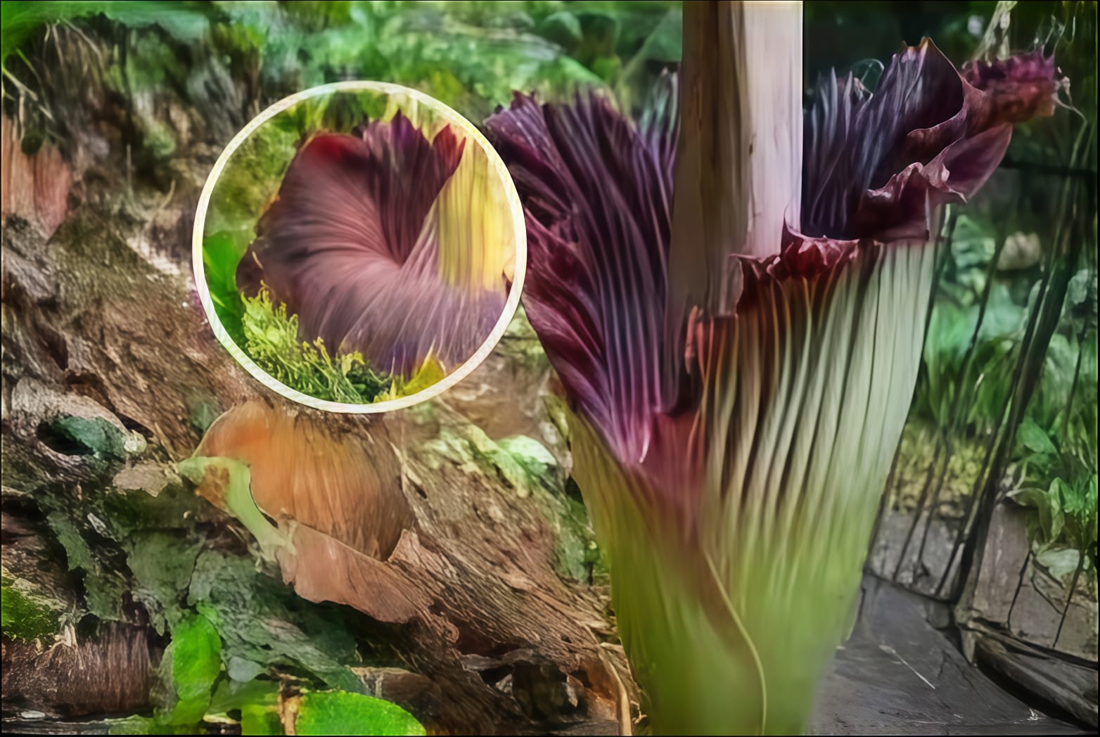 Mekar: Bunga bangkai raksasa (Amorphophallus titanum)