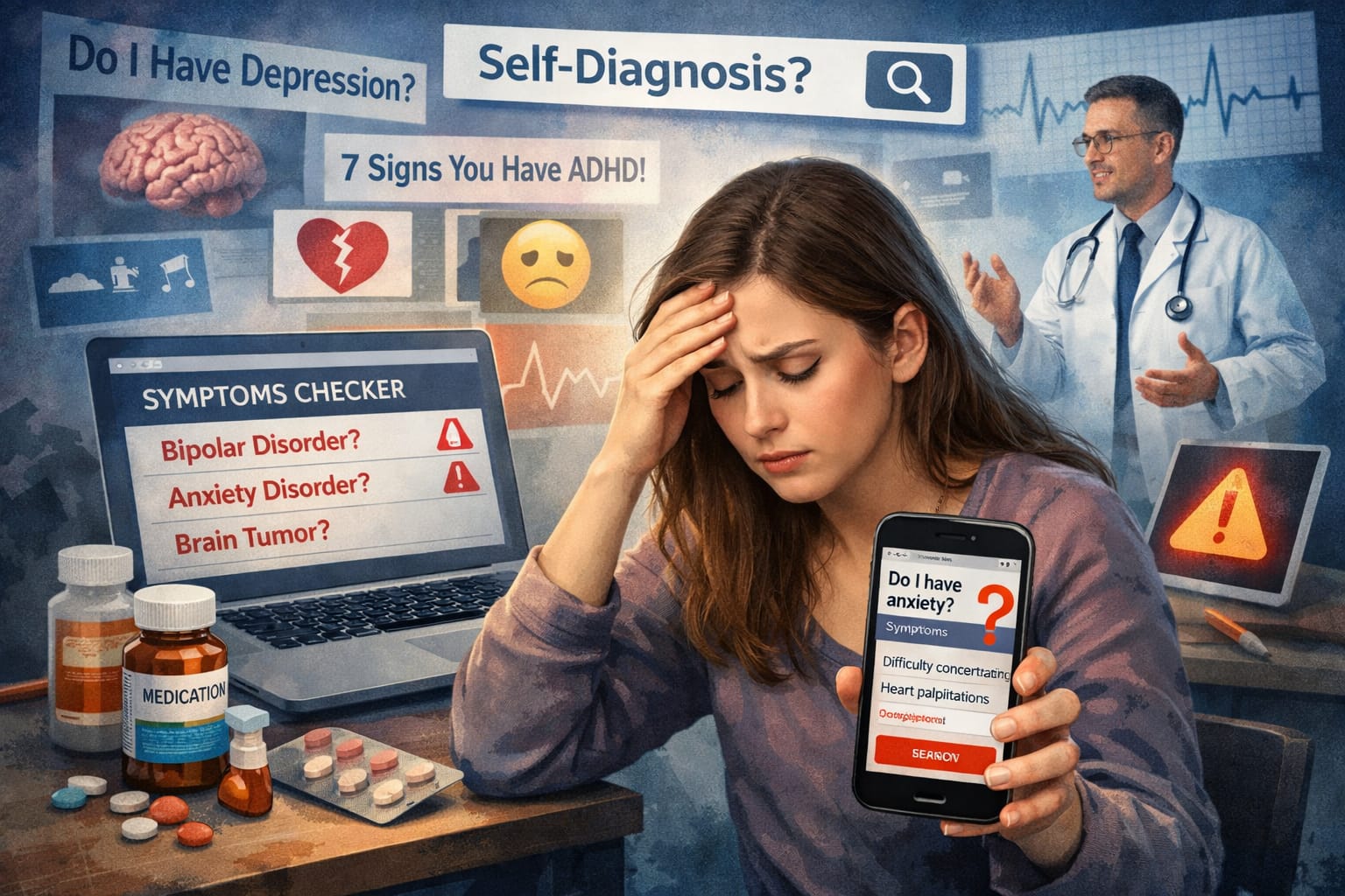 Self-diagnosis digital picu kecemasan, risiko salah diagnosis tanpa dokter.