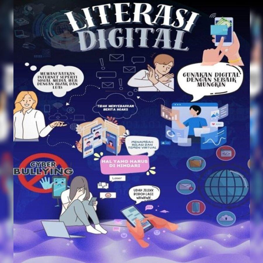 Ilustrasi Literasi Digital.