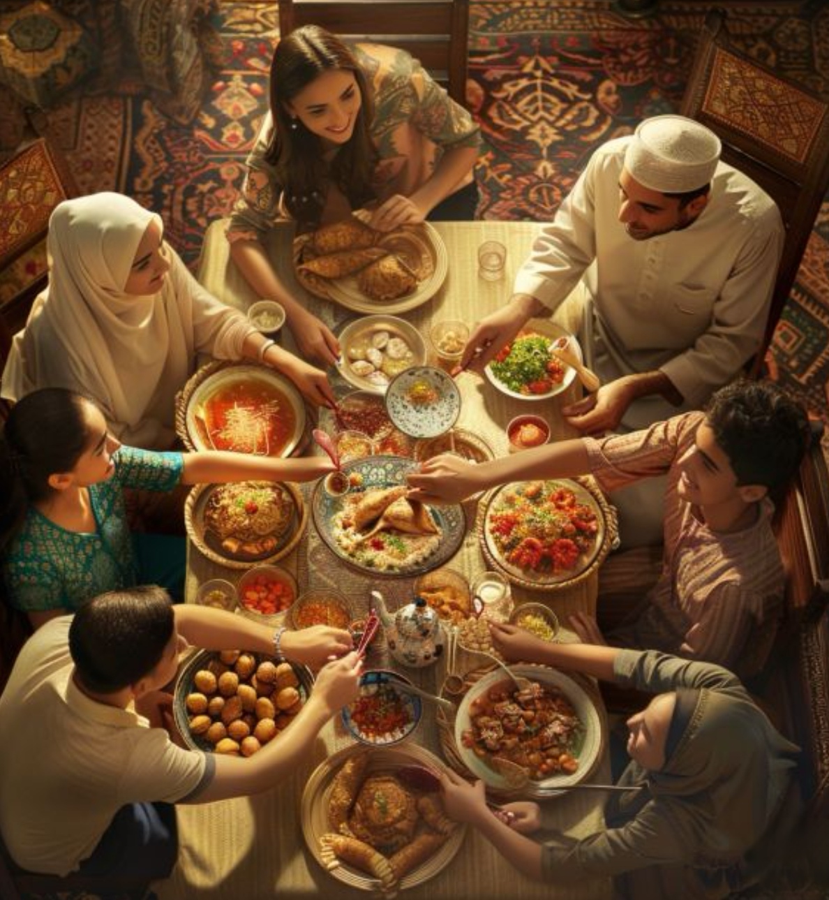 Di Arab Saudi, masyarakat mengadakan ghabqa, yaitu jamuan malam setelah tarawih menjadi tradisi saat Ramadan.