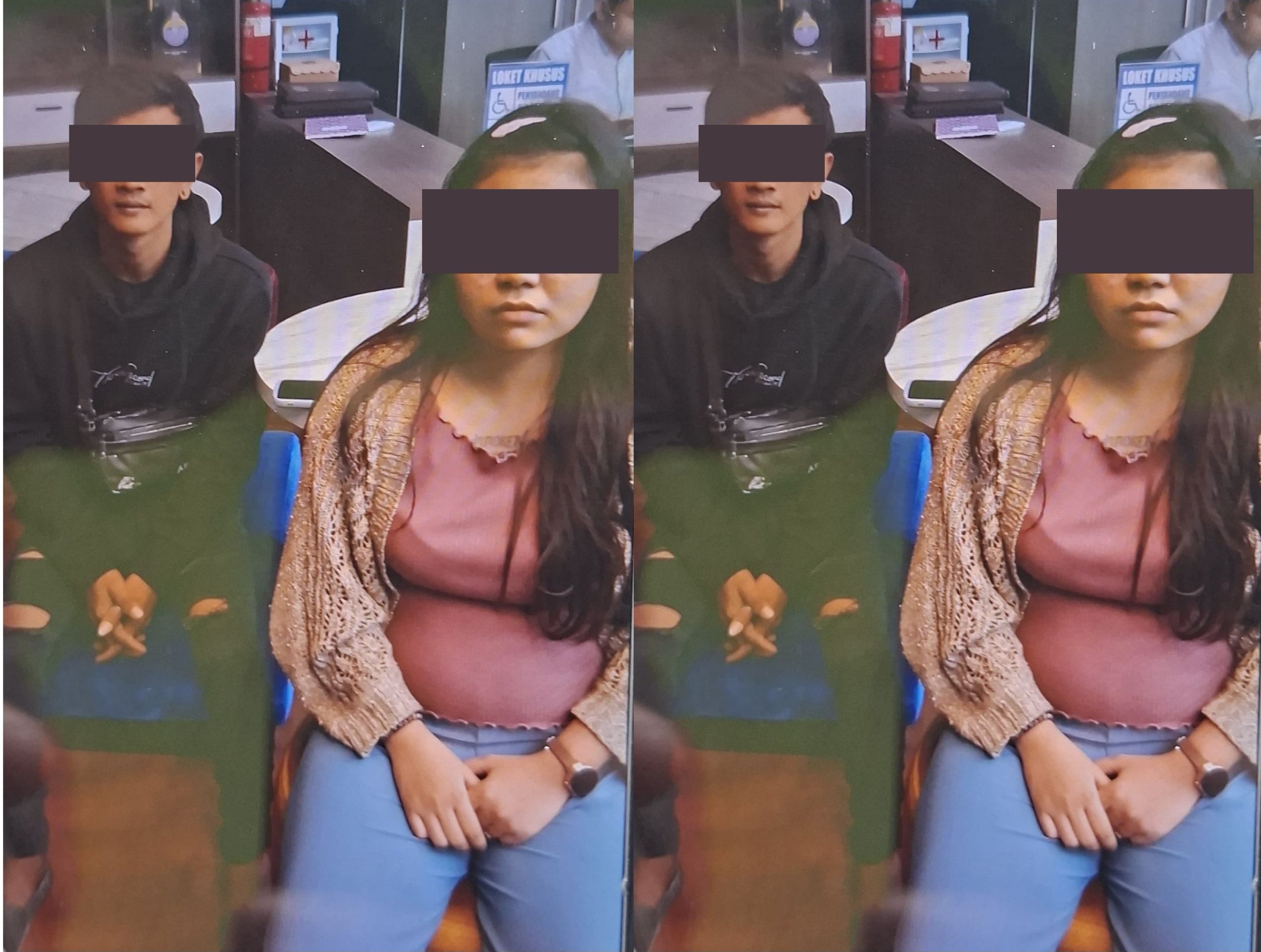 Paman dan bibi yang menganiaya keponakannya di Bangkingan Surabaya.