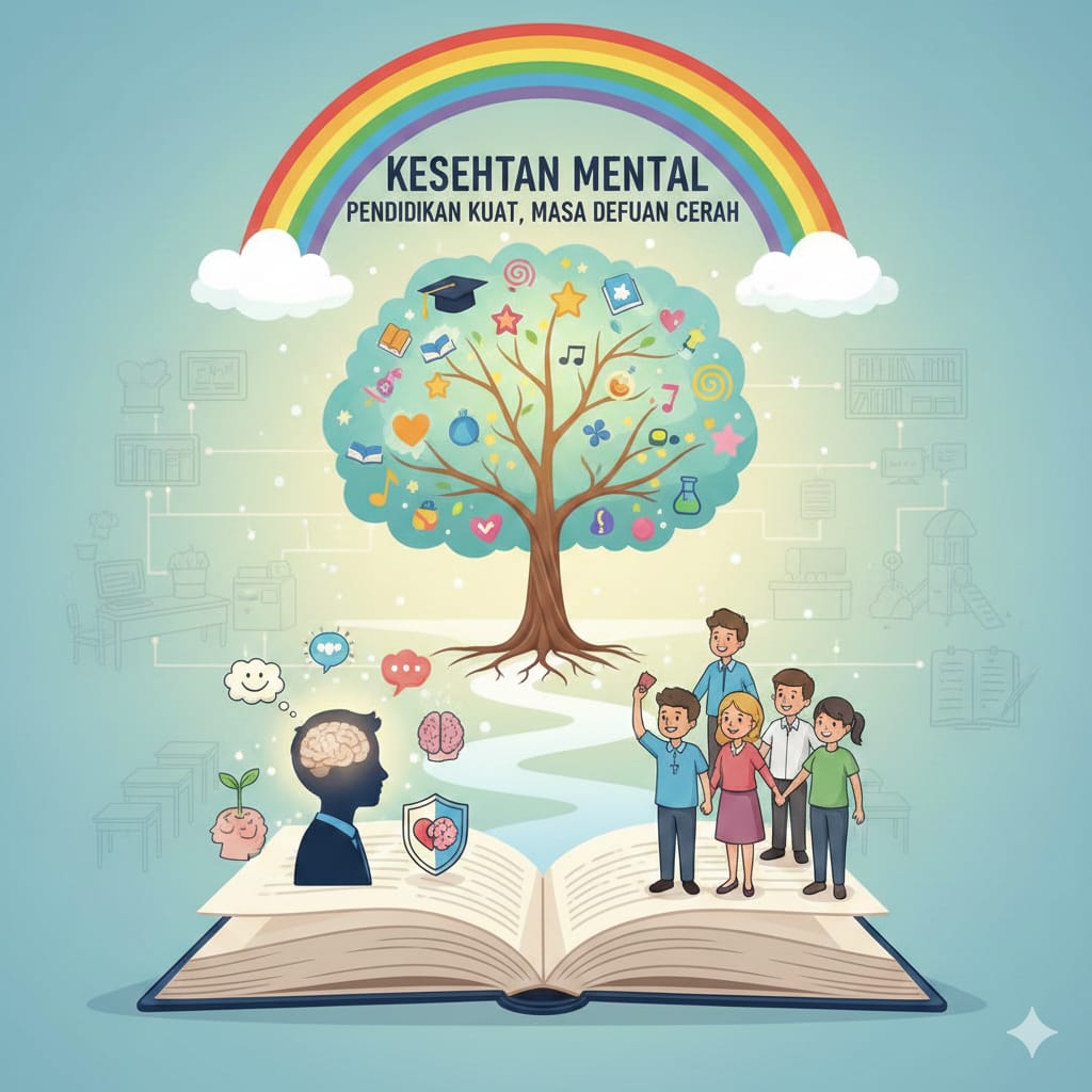 Ilustrasi Kesehatan Mental dalam Pendidikan.