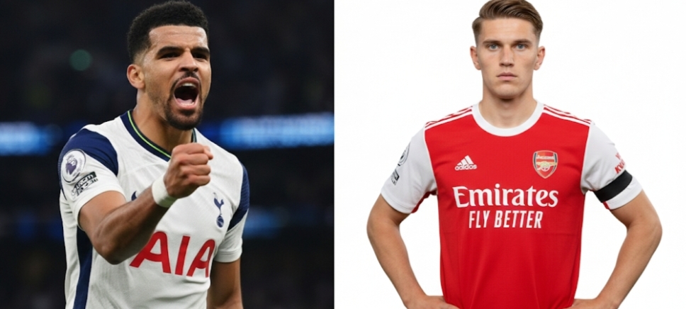 Adu tajam Dominic Solanke dan Victor Gyokeres. 