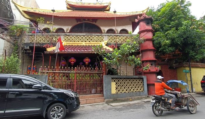  TERTUA: Kelenteng Hok Tien Hian di Jalan Dukuh Surabaya, disebut-sebut sebagai salah satu yang tertua di Surabaya.  