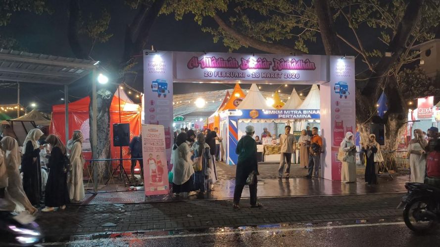  KREATIF: Pertamina Patra Niaga Regional Jatimbalinus gelar Bazaar Ramadhan Al-Madinah bertempat di seberang Masjid Al-Akbar Surabaya pada 20 Februari hingga 18 Maret 2026.