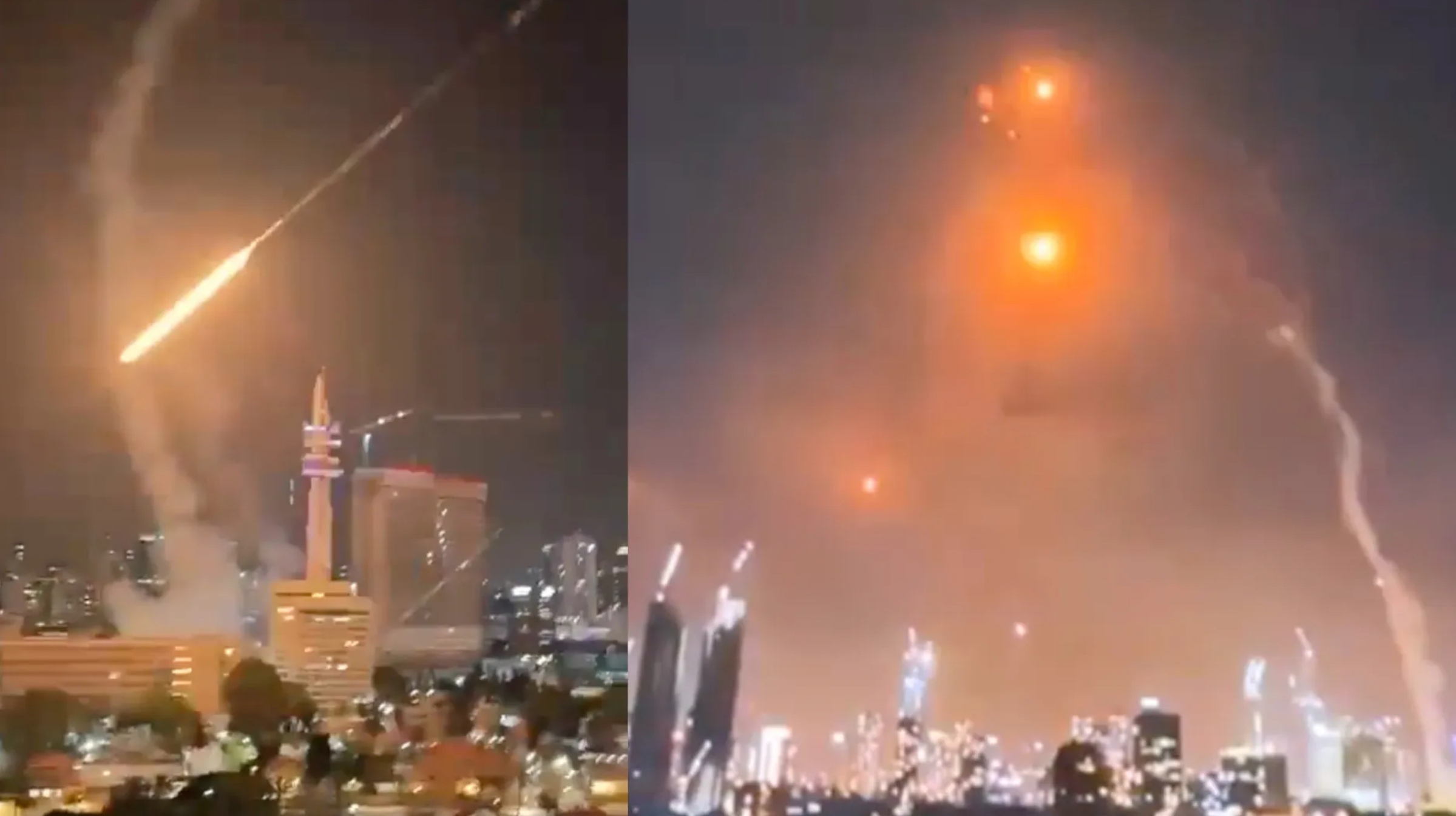 Serangan balasan Iran terhadap Israel berupa rudal balistik dan drone yang diluncurkan menuju sejumlah target di Israel.