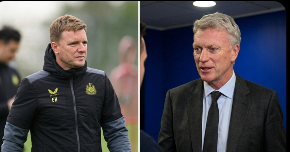 Adu strategi dan taktik antara Eddie Howe dan David Moyes. 