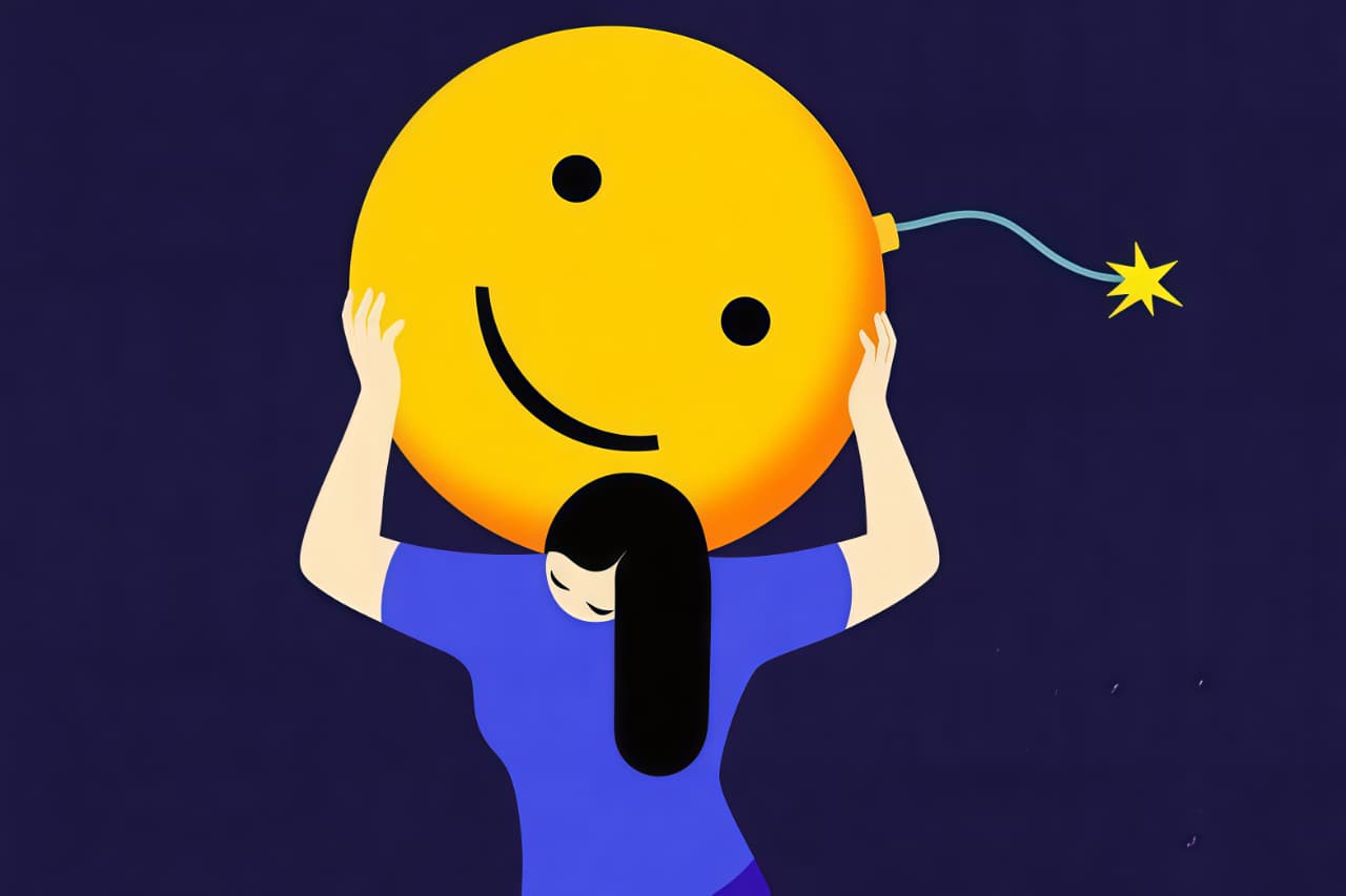 Toxic positivity memaksa senyum palsu, padahal emosi negatif perlu diakui dan dipahami.