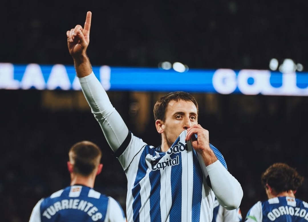 Mikel Oyarzabal jadi penentu kemenangan Real Sociedad. 